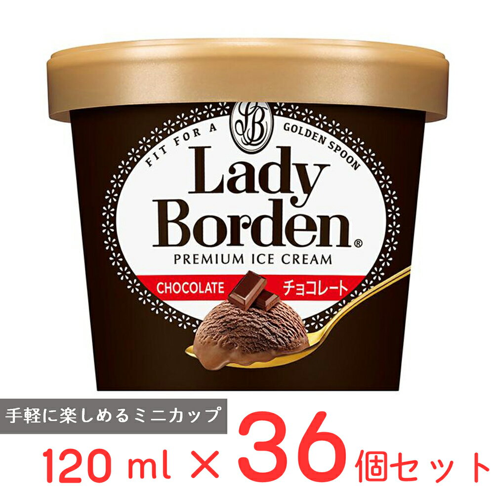 [アイス] ロッテ レディーボーデン ミニカップ チョコレート 120ml×36個