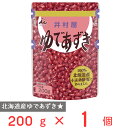 ●商品特徴こだわりの原材料を使用した使い勝手の良い200g入りのゆであずきです。【原材料のこだわり】小豆、砂糖、塩の使用原料全てに北海道産を使用。【製法】60年間培ってきたゆでずきの製法を活かした粒感のあるゆであずきです。【パッケージ】缶切り不要、開けやすく使いやすい、パウチ容器入りのゆであずきです。●原材料砂糖（国内製造）、小豆、食塩●保存方法直射日光、高温、多湿を避けて保管してください。●備考●開封時にあけ口で手を切らないようにご注意ください。●袋のまま電子レンジで加熱しないでください。●開封後は早めにお召しあがりください。●加熱調理後は熱くなっておりますのでやけどに充分ご注意ください。●アレルゲンなし ●原産国または製造国日本