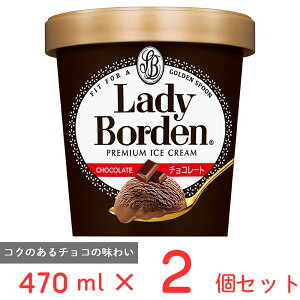 [アイス] ロッテ レディーボーデン パイント チョコレート 470ml×2個