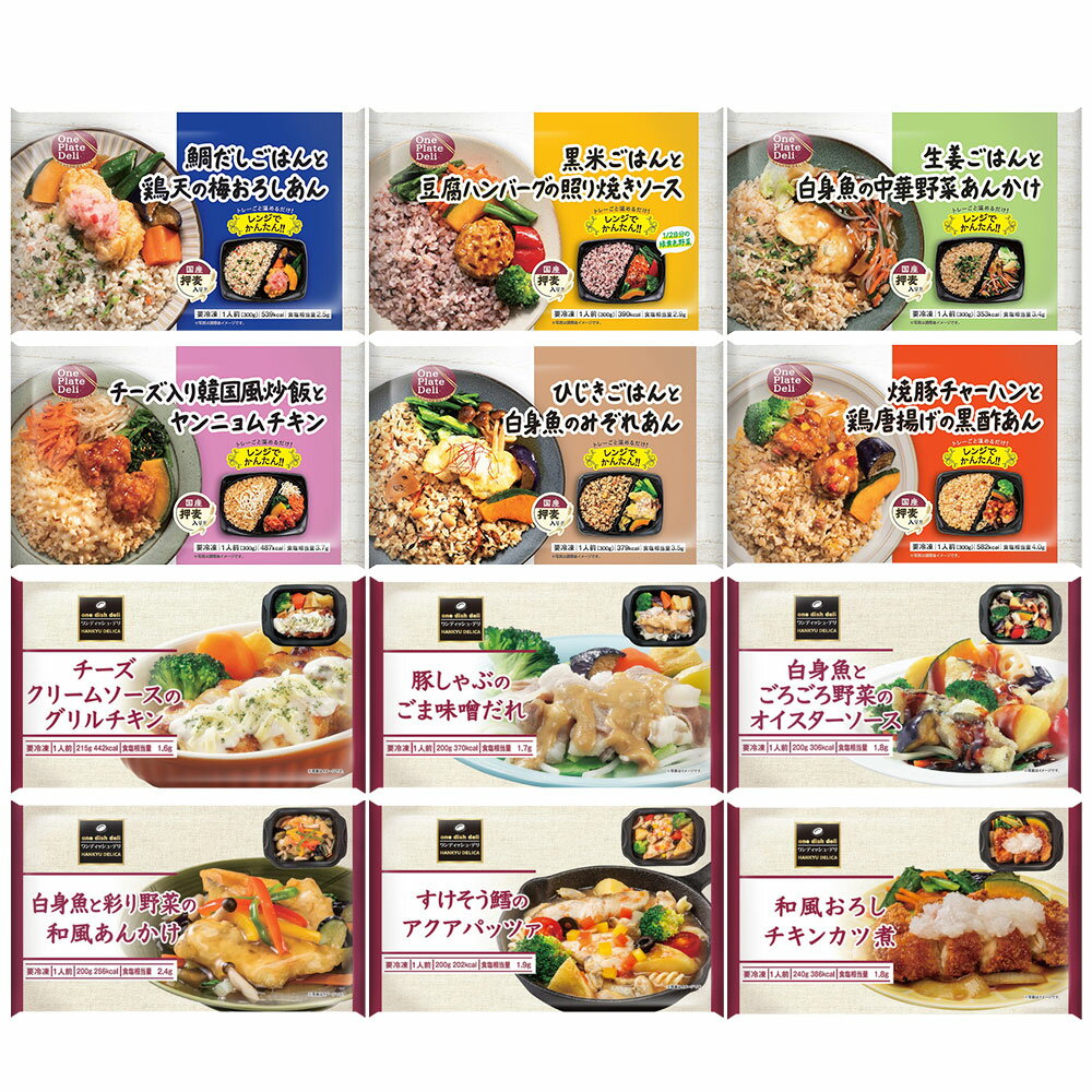 [冷凍] 阪急デリカ お弁当プレート・惣菜 セット 12種×各1個 冷凍弁当 おかずのみ ...