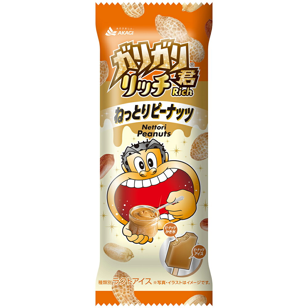 [アイス] 赤城乳業 ガリガリ君リッチねっとりピーナッツ 100ml×24個のサムネイル
