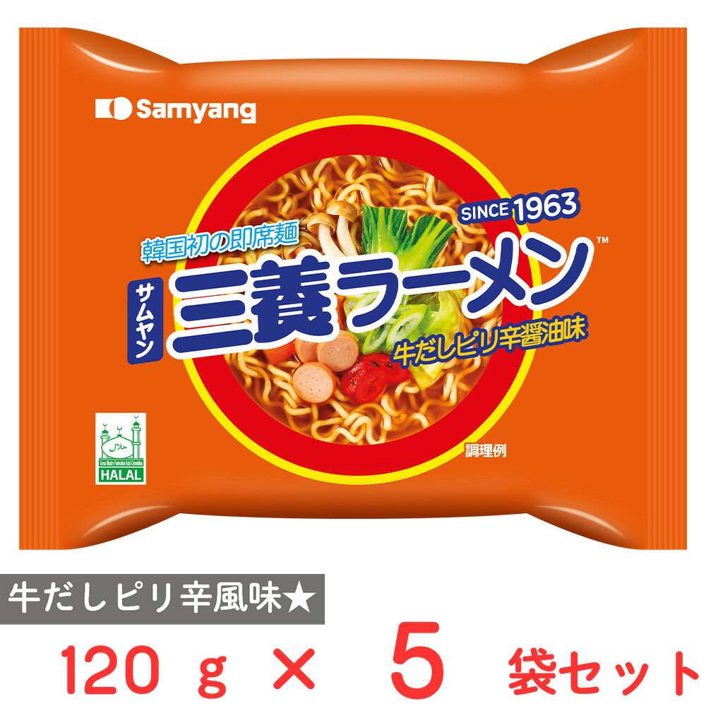 三養ジャパン 三養ラーメン袋 単品 120g×5袋