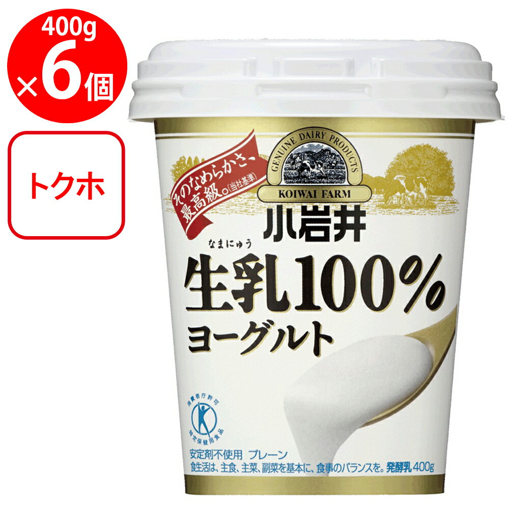 [冷蔵]小岩井乳業 生乳100%ヨーグルト 400g×6個のサムネイル