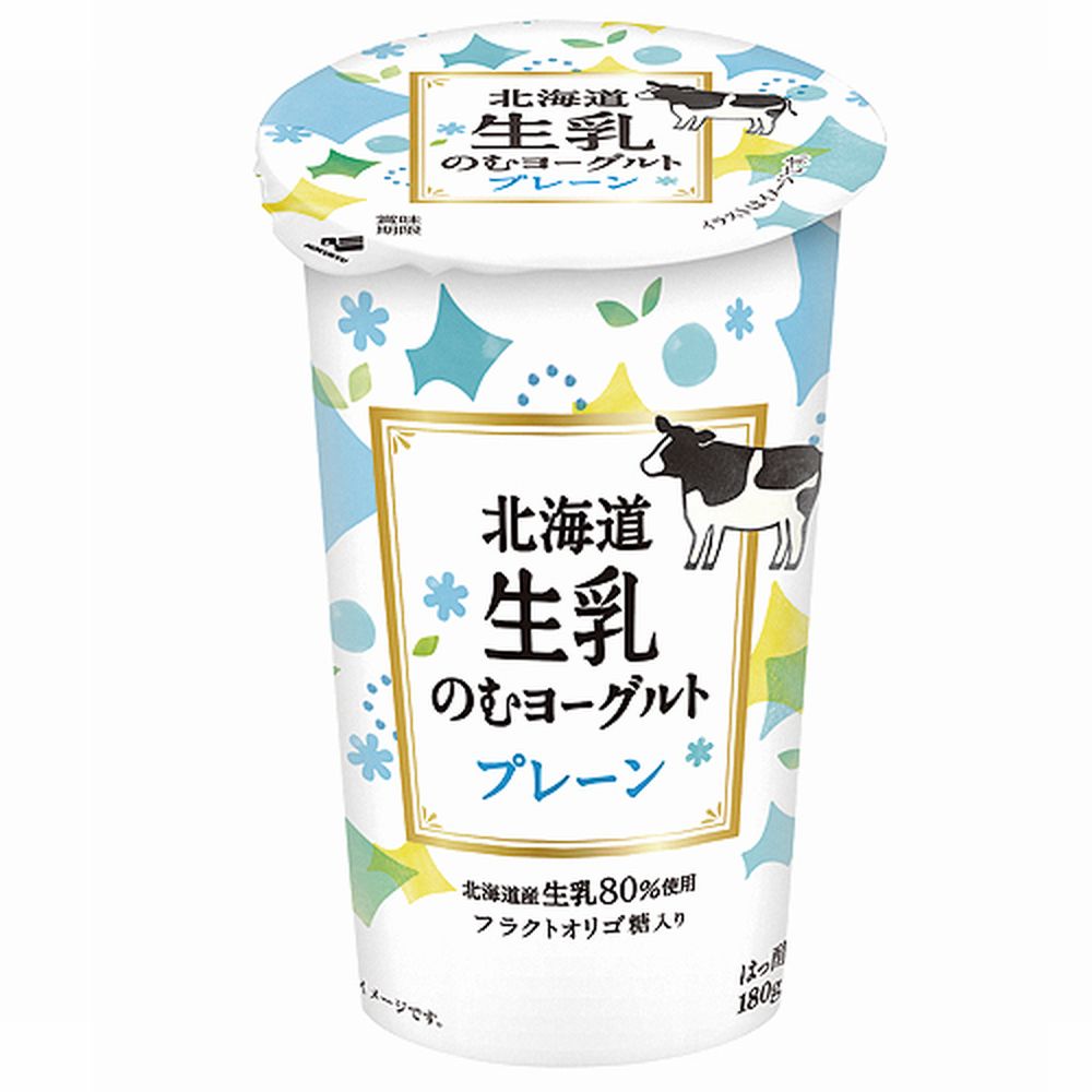 ●商品特徴北海道生乳たっぷりの濃厚ヨーグルトです。生乳配合率80%とふんだんに使用した濃厚なタイプののむヨーグルトです。フラクトオリゴ糖入りで腸内環境を整えます。●原材料生乳（北海道産）、砂糖、乳製品、フラクトオリゴ糖液糖●保存方法要冷蔵10℃以下●備考【賞味期限：発送時点で12日以上】●開封後は、賞味期限にかかわらず、お早めにお飲みください。●内容物が沈殿する事がありますので、開封前によく振ってからお飲みください。●「ゼラチン」「もも」を含む製品と同一ラインで製造されています。●アレルゲン乳