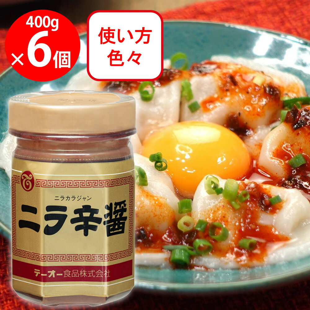 テーオー食品 ニラ辛醤 400g×6個