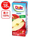 雪印メグミルク Doleアップル100% 200ml×18本
