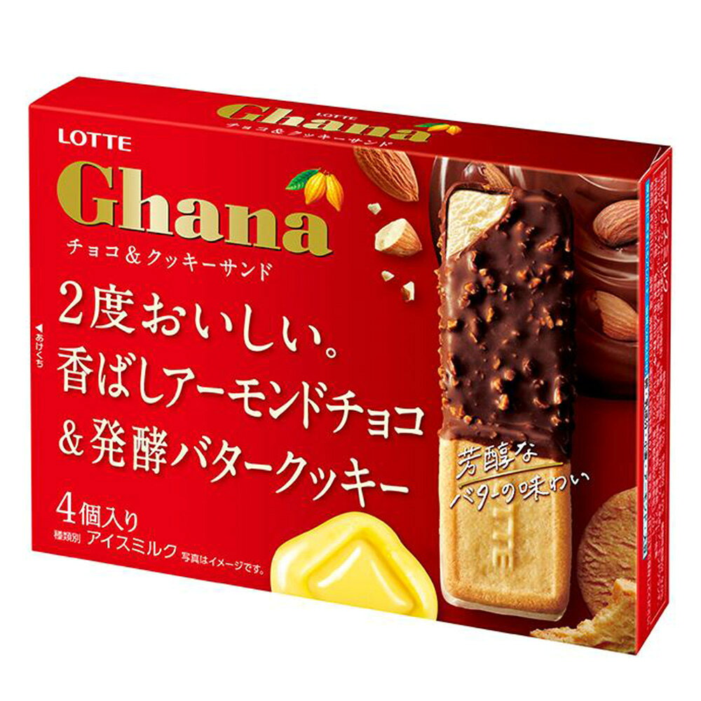 [アイス] ロッテ ガーナ チョコ＆クッキーサンドマルチ 240ml×8個
