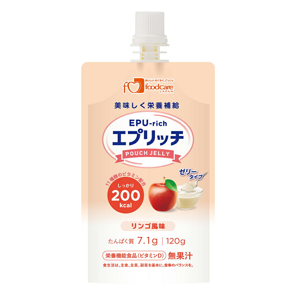 フードケア エプリッチパウチゼリー リンゴ風味 120g×6個
