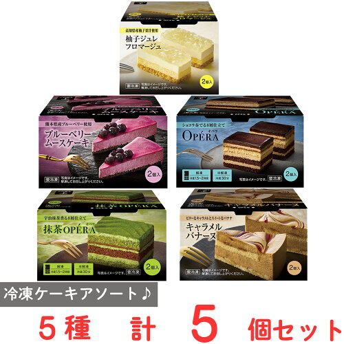 単品販売冷凍 ケーキ 美味しい スイーツ 詰め合わせ 5種類 8個 オペラ...