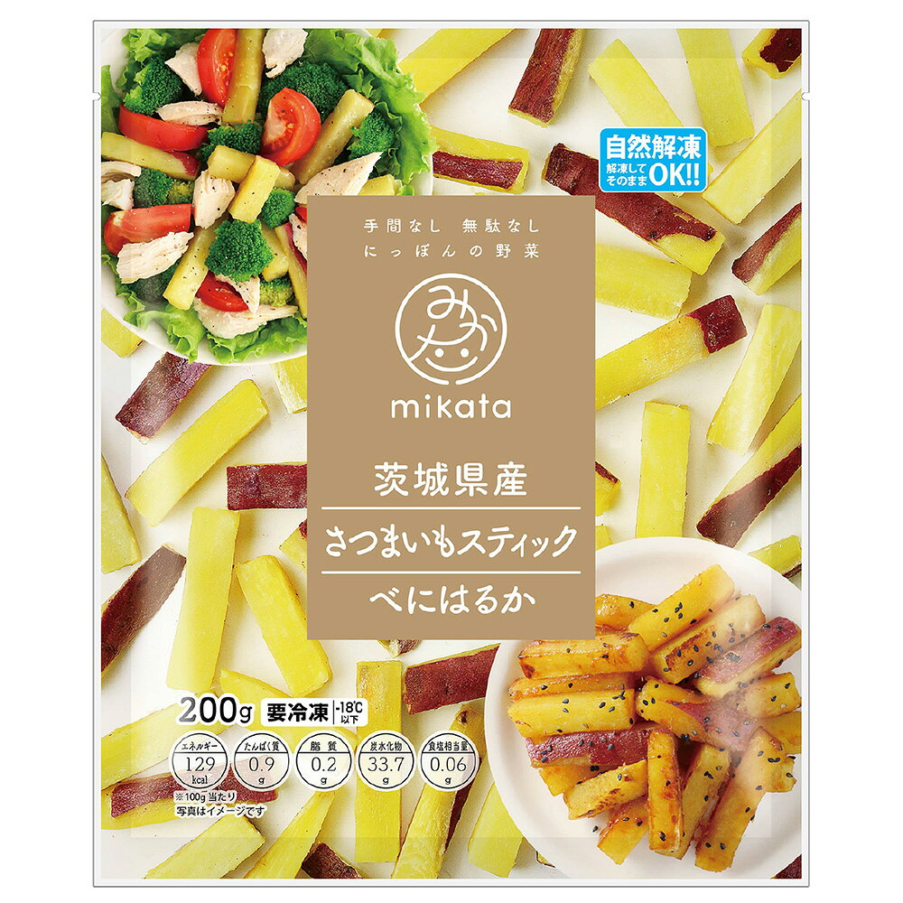 Smile Spoon 楽天市場店の[冷凍] ニチノウ 茨城県産さつまいもスティック 200g×10袋｜アングル2