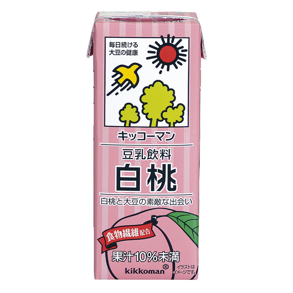 キッコーマン 豆乳飲料 白桃 200ml