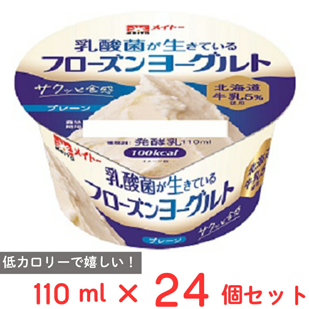 [アイス] 協同乳業 乳酸菌が生きているフローズンヨーグルトプレーン 110ml×24個