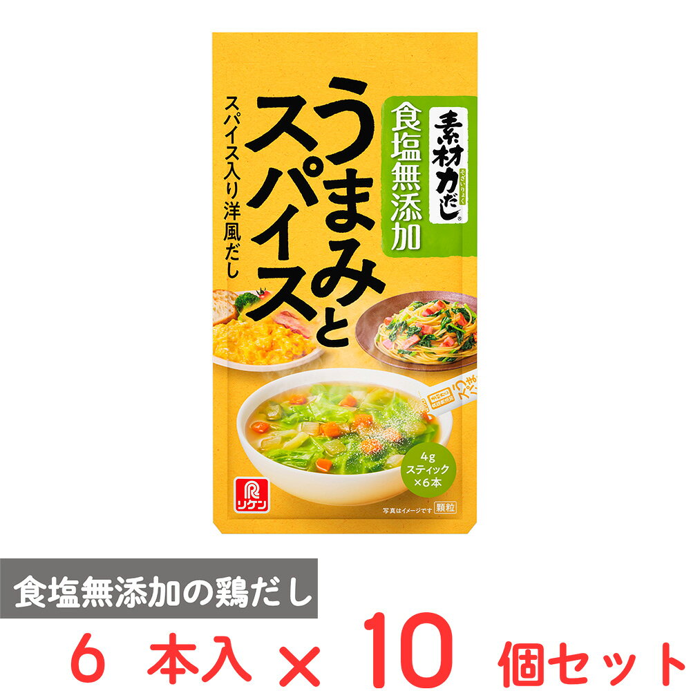 理研ビタミン 素材力だし うまみとスパイス（4g×6本）×10個