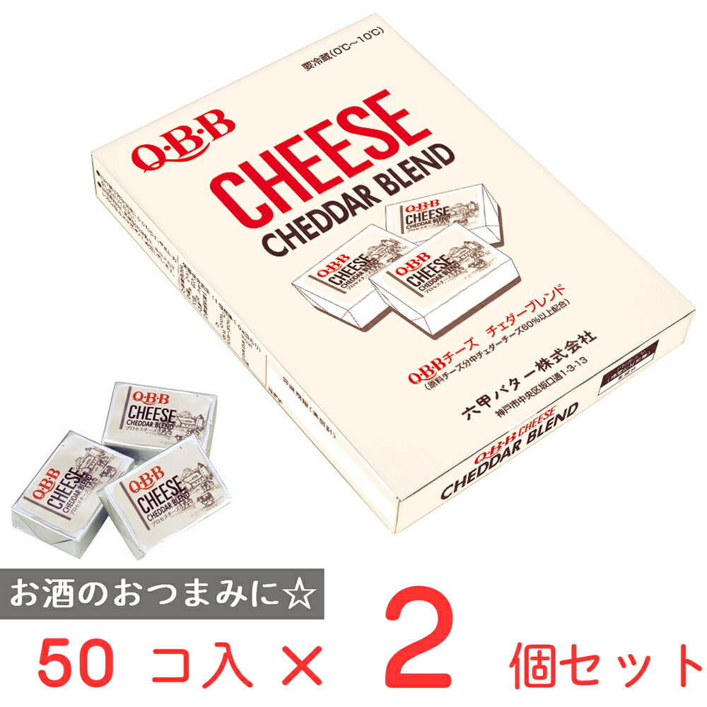 [冷蔵] 六甲バター チェダーブレンドチーズ10(50個) 500g×2個