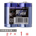 50%OFF アルカリ乾電池UDハイパワー 単1 2P 日用品 ノンフード(2)