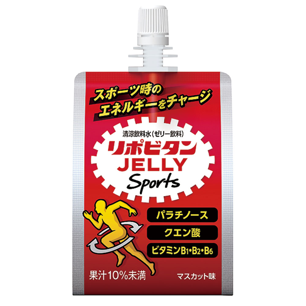 リポビタンJELLYforSports 180g 大正製薬 エネルギー リボピタンD ゼリー パウチ 飲料 パラチノース クエン酸 ビタミンB1 B2 B6 スポーツ飲料 スポーツドリンク 栄養補給