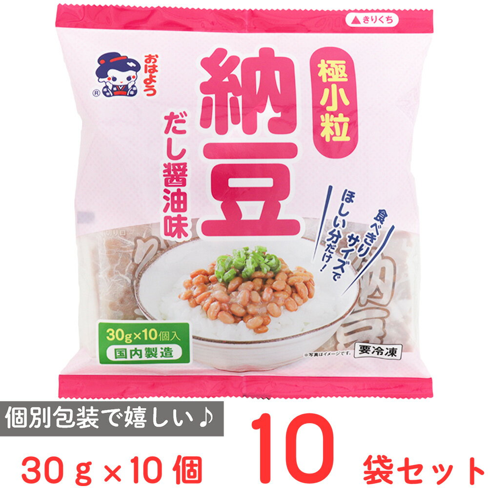 [冷凍] ヤマダフーズ 極小粒納豆 醤油味 30g×10個入×10袋
