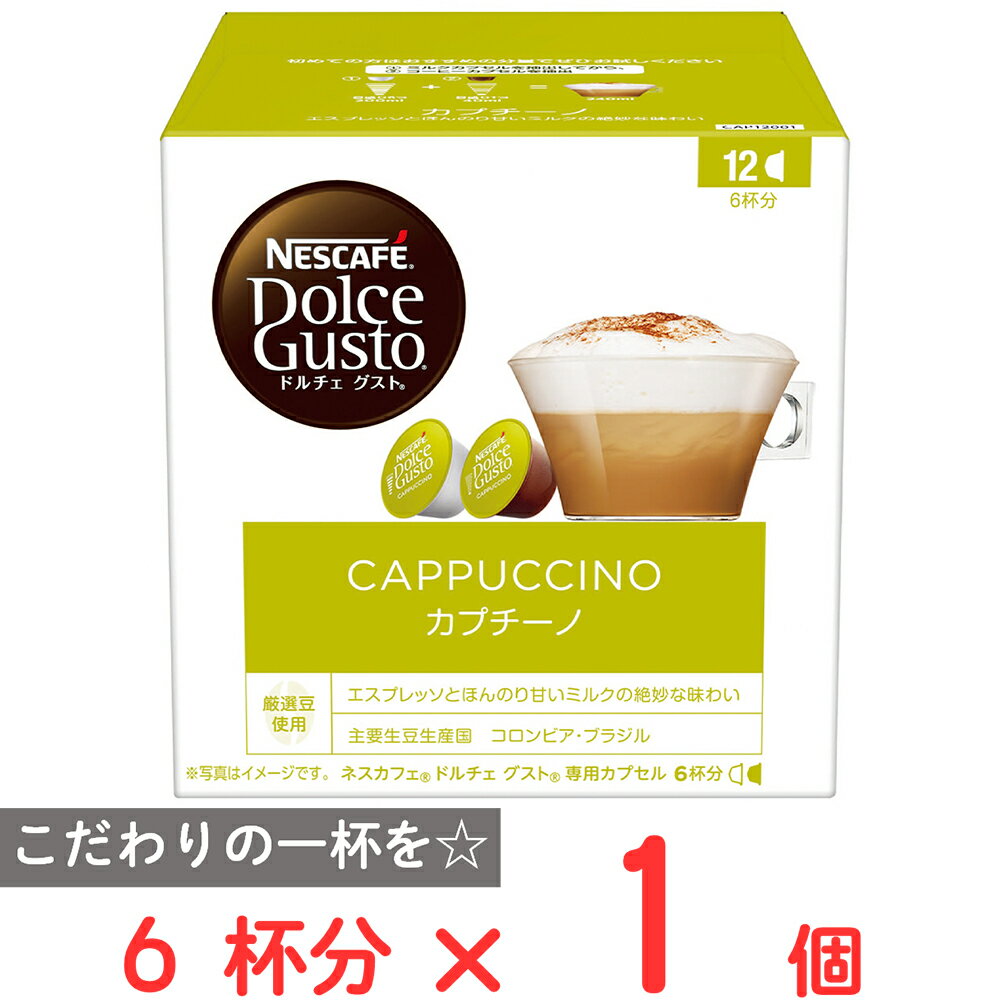 20%OFF ネスレ日本 ネスカフェ ドルチェ グスト専用カプセル カプチーノ 6杯分 訳あり：在庫処分