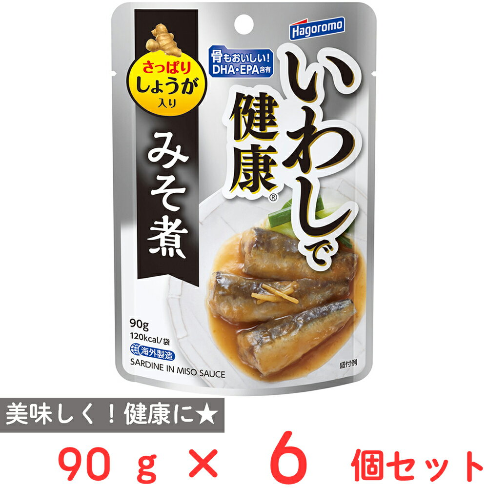 はごろもフーズ いわしで健康 みそ煮 (パウチ) 90g×6個