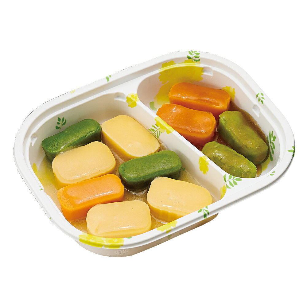 Smile Spoon 楽天市場店の[冷凍] Umios やさしいおかずセット朝のムース食 たまごと小松菜のソテー 1食分×3個｜アングル2