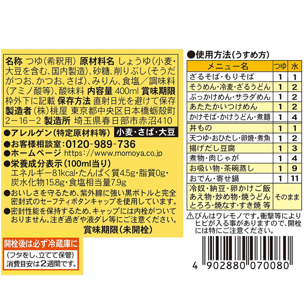 ���� �����ΤĤ������� 400ml