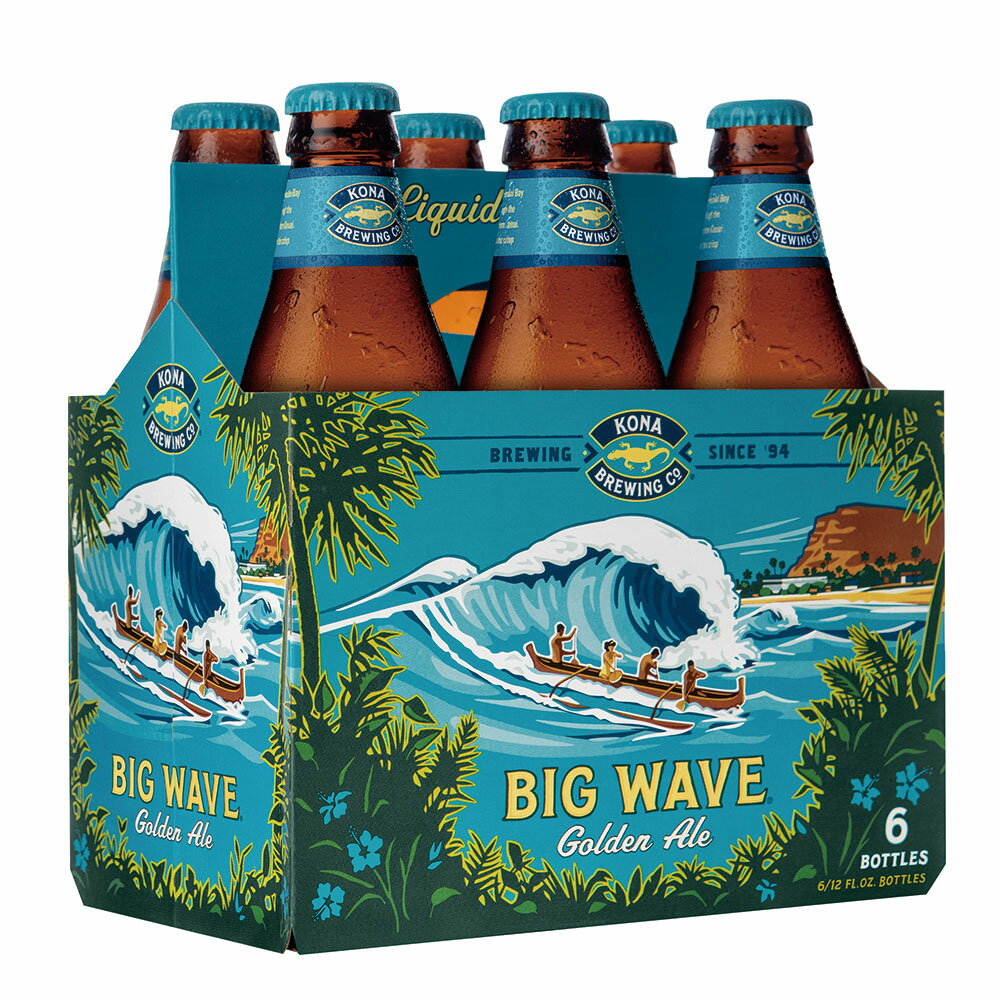 コナビール クラフトビール コナビール ビッグウェーブ ゴールデンエール355ml瓶×18個 BIG WAVE ビール ギフト 瓶 アイランド ハワイ お土産 約 350ml 18本 御中元 お歳暮