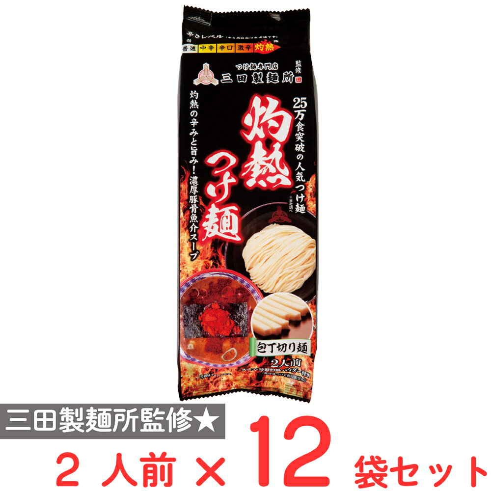 石丸製麺 三田製麺所監修 灼熱つけ麺 2人前×12袋のサムネイル