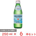 サンペレグリノ スパークリングナチュラルミネラルウォーター 瓶 250ml×6本(4)