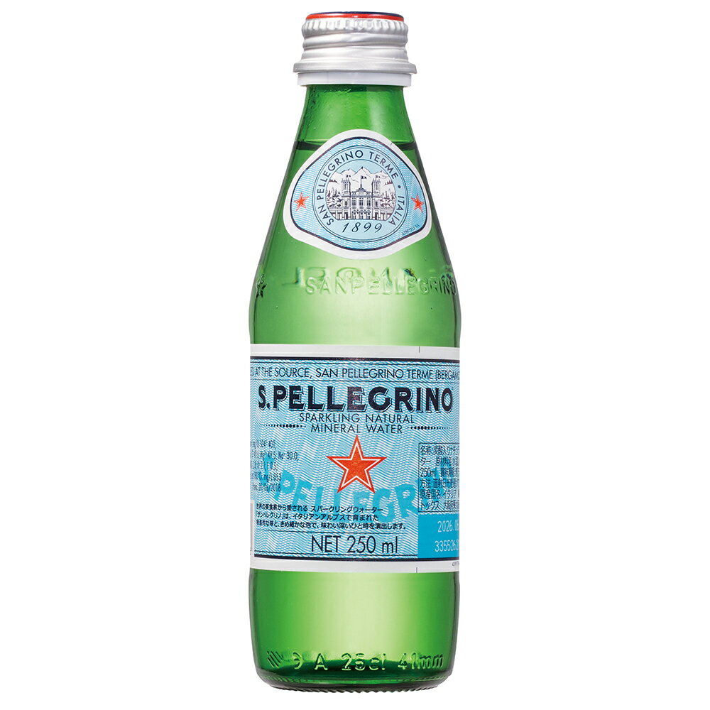 サンペレグリノ スパークリングナチュラルミネラルウォーター 瓶 250ml×24本