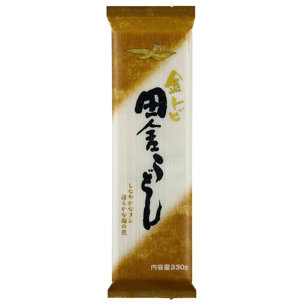 Flat Wheat Noodles - 金トビ志賀 金トビ 田舎うどん 330g