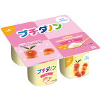 [冷蔵]プチダノン もも ヨーグルト 45gx4 【1歳?】×6個 ベビーフード 離乳食 幼児食 着色料 人工甘味料 不使用 こども カルシウム ビタミンD 鉄 おやつ フルーツ まとめ買い