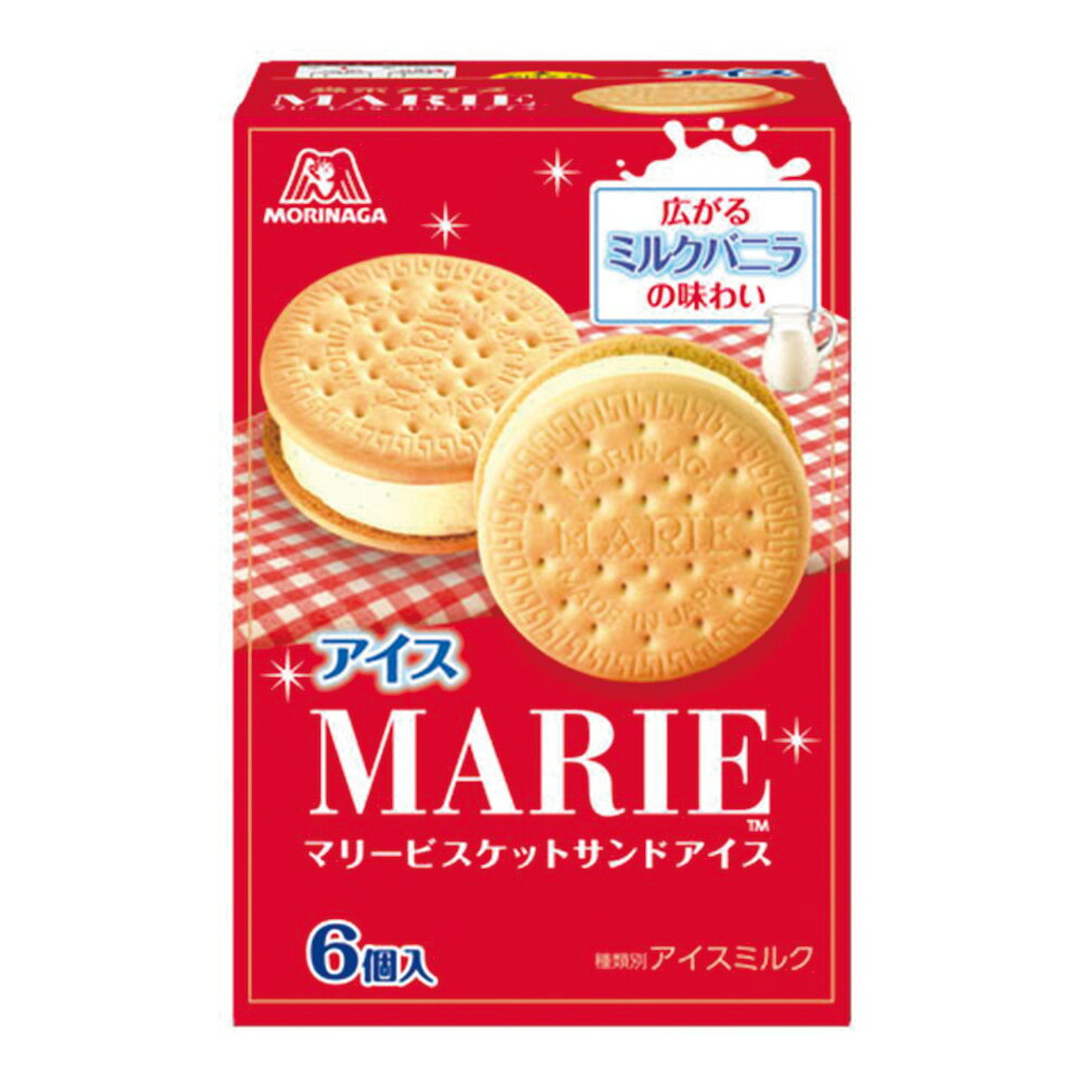 [アイス]森永製菓 マリービスケットサンドアイス 6個×10個 1