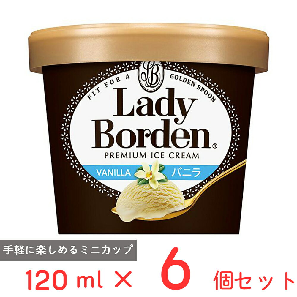 [アイス] ロッテ レディーボーデン ミニカップ バニラ 120ml×6個