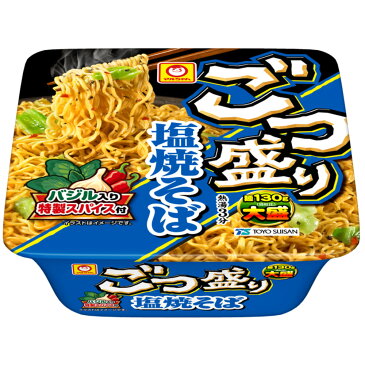 東洋水産 マルちゃん ごつ盛 塩焼そば 156g×12個 | カップラーメン カップ麺 インスタントマルちゃん ごつ盛 塩 焼そば カップ 即席スマイルスプーン 送料無料