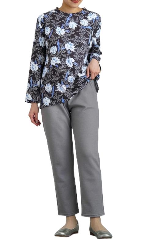 [TCマート] シニア ホッとあたたか 冬に毎日履きたい 裏起毛 ズボン【きちんと見え】 股下55cm 低身長 レディース 婦人 老人ホームで着る服 高齢者 介護 シニアレディース おばあちゃん プレ