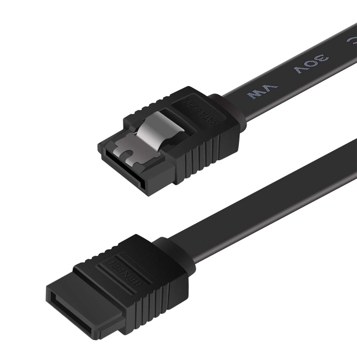 ・ケーブルタイプ:SATA III (ストレート型) ・入数:3パック ・長さ:45cm ・データ転送速度:最大6Gbps ・互換性:SATA I、SATA IIとの下位互換性あり ・コネクタ仕様:両端ロックラッチ付き ・カラー:ブラック