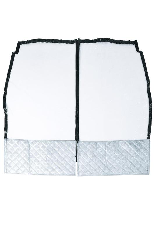 [MRG] 車内 仕切り 間仕切りカーテン 軽バン 軽自動車 ビニール ビニールカーテン 車内パーテーション フィルム パーテーション 冷房 暖房 透明 ファスナー付き 防護スクリーン 飛沫防止 分