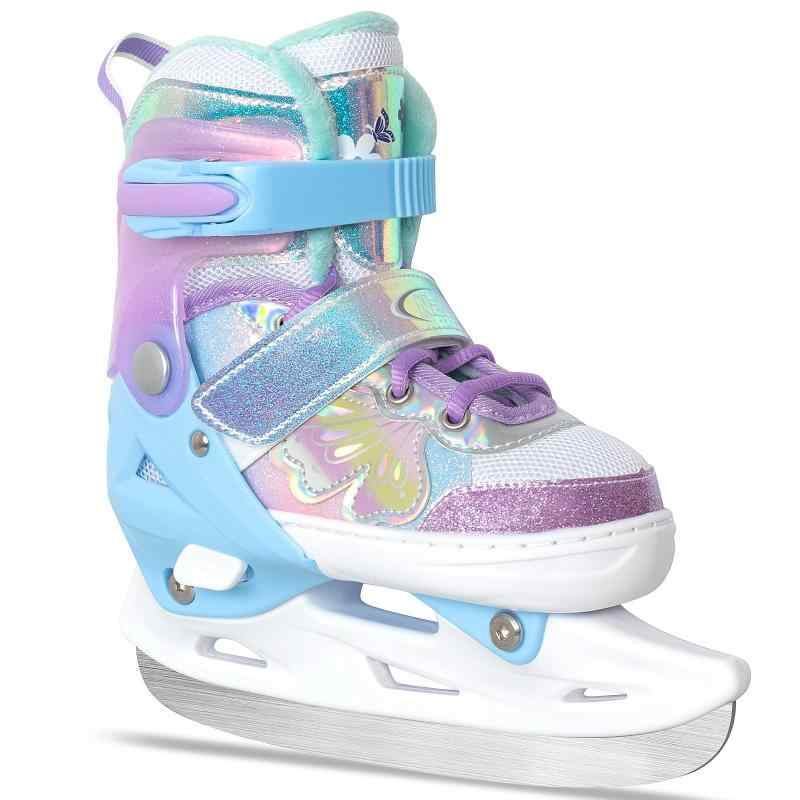 Nattork アイススケート靴 フィギュアスケート靴 子供 男女用 女性用 ジュニア サイズ調整可 ...