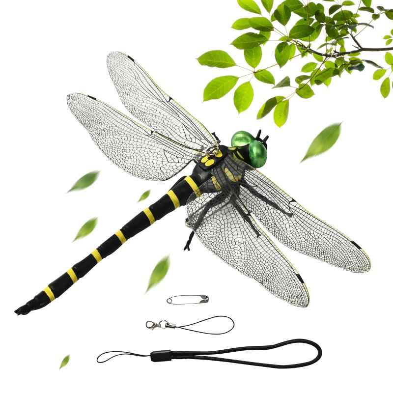 鬼やんま君 虫除け 正規品 おにやんま君 14cm 虫除け オニヤンマ君 虫除け とんぼ 蜂よけ グッズ 虫除け対策 肉食トンボ 虫よけ，入口、バルコニー、屋外および室内に適しています、ハイキ