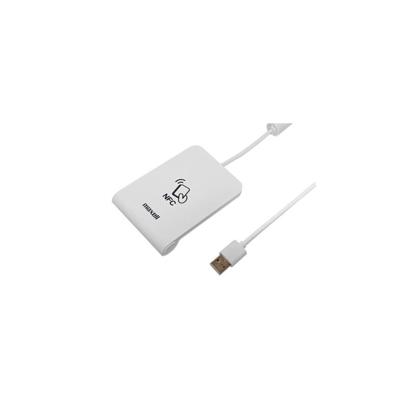 Maxell NFCリーダ・ライタ M-1850S-N2（マイナンバーカード機能搭載スマートフォン対応/USBケーブル1.8m）