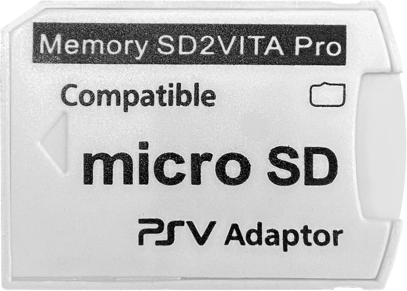 Cards - メモリーカードアダプター ホワイト マイクロSD変換アダプター ゲーム機周辺機器 対応モデル1000 2000 PSTV対応 1個入り