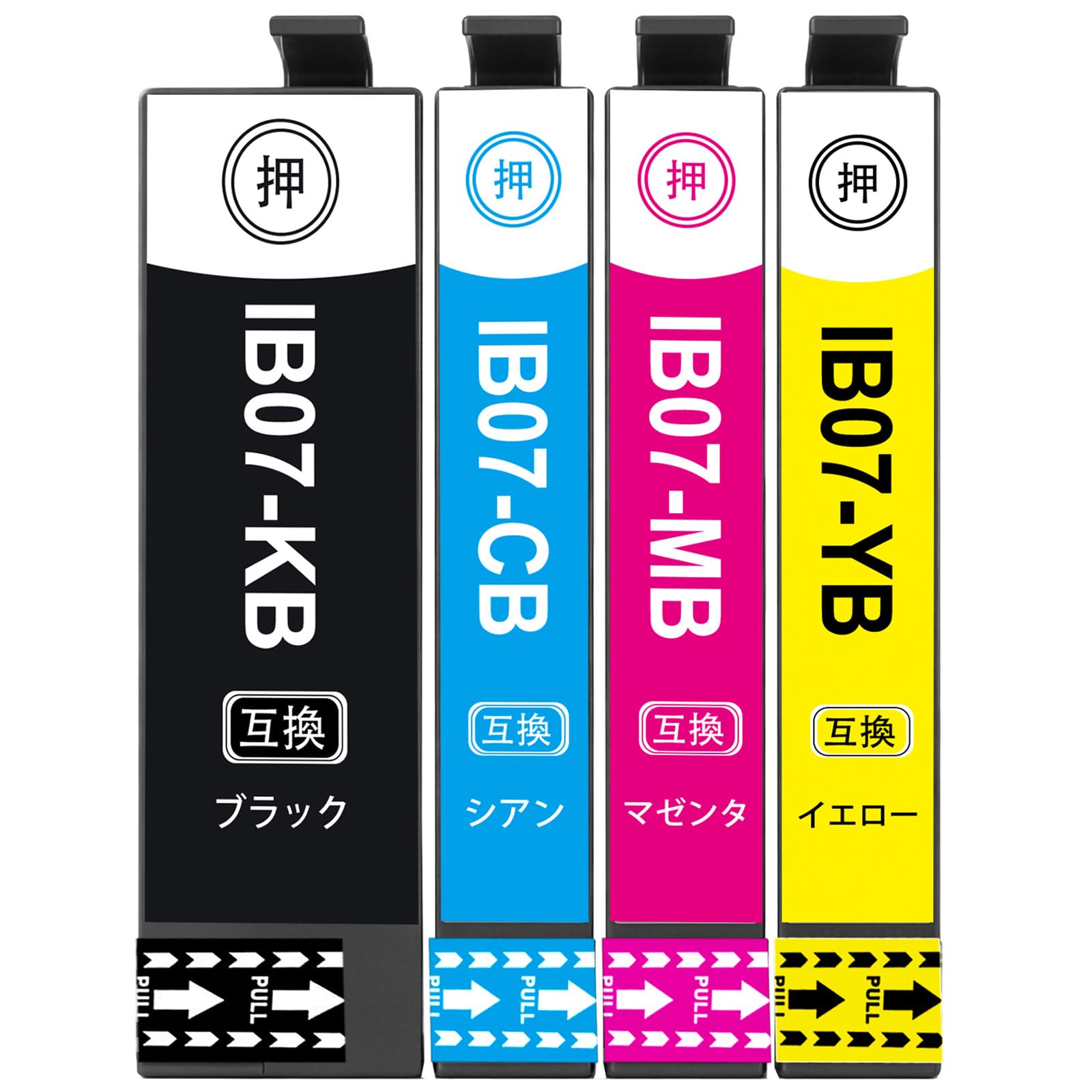 RICOH - インクカートリッジ 4色セット 大容量 互換品 プリンター用 インク ブラック シアン マゼンタ イエロー 4本セット 対応 消耗品