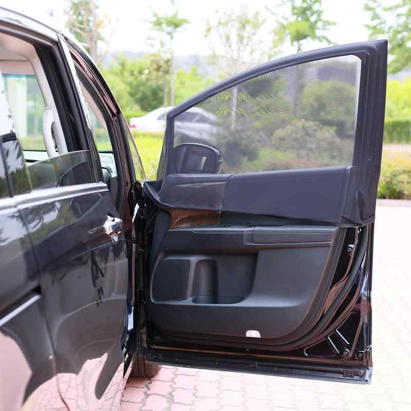 【Y.WINNER】車用 網戸 車中泊 カーテン 防虫ネット左右1組(2枚入) ウインドーネット 取付簡単 車内 通..