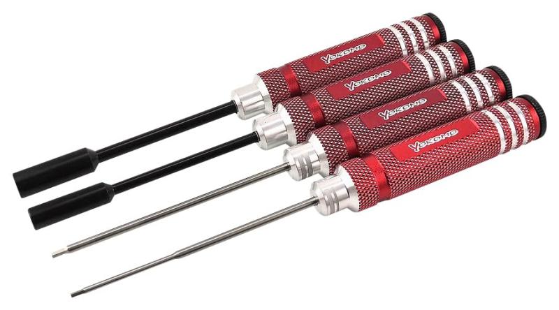 ヨコモ ヘックス/ナットドライバーセット ワークス レンチ セット YT-YRTSRAマシンの組み立てやメンテナンスにぜひお使いいただきたいレーシングツールです。