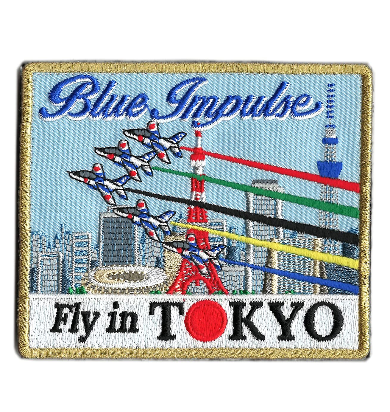 ワッペン 航空自衛隊 展示飛行記念パッチ ベルクロ付
