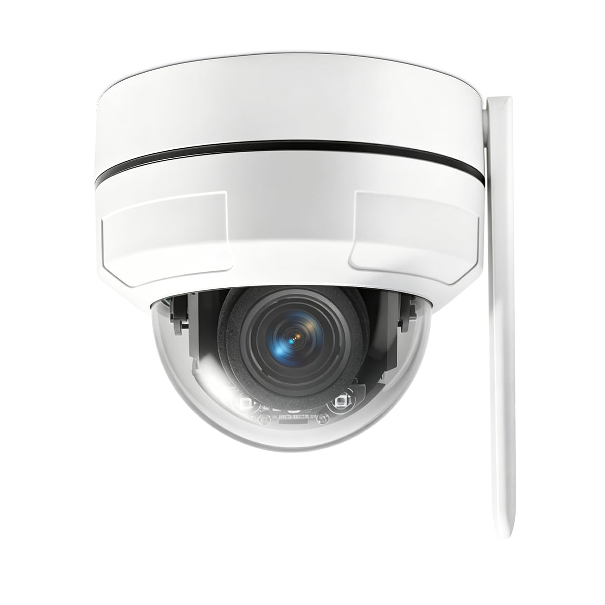 防犯カメラ 屋外 ワイヤレス 500万画素 PTZ自動追尾 AI人体検知 双方向通話 WiFi対...