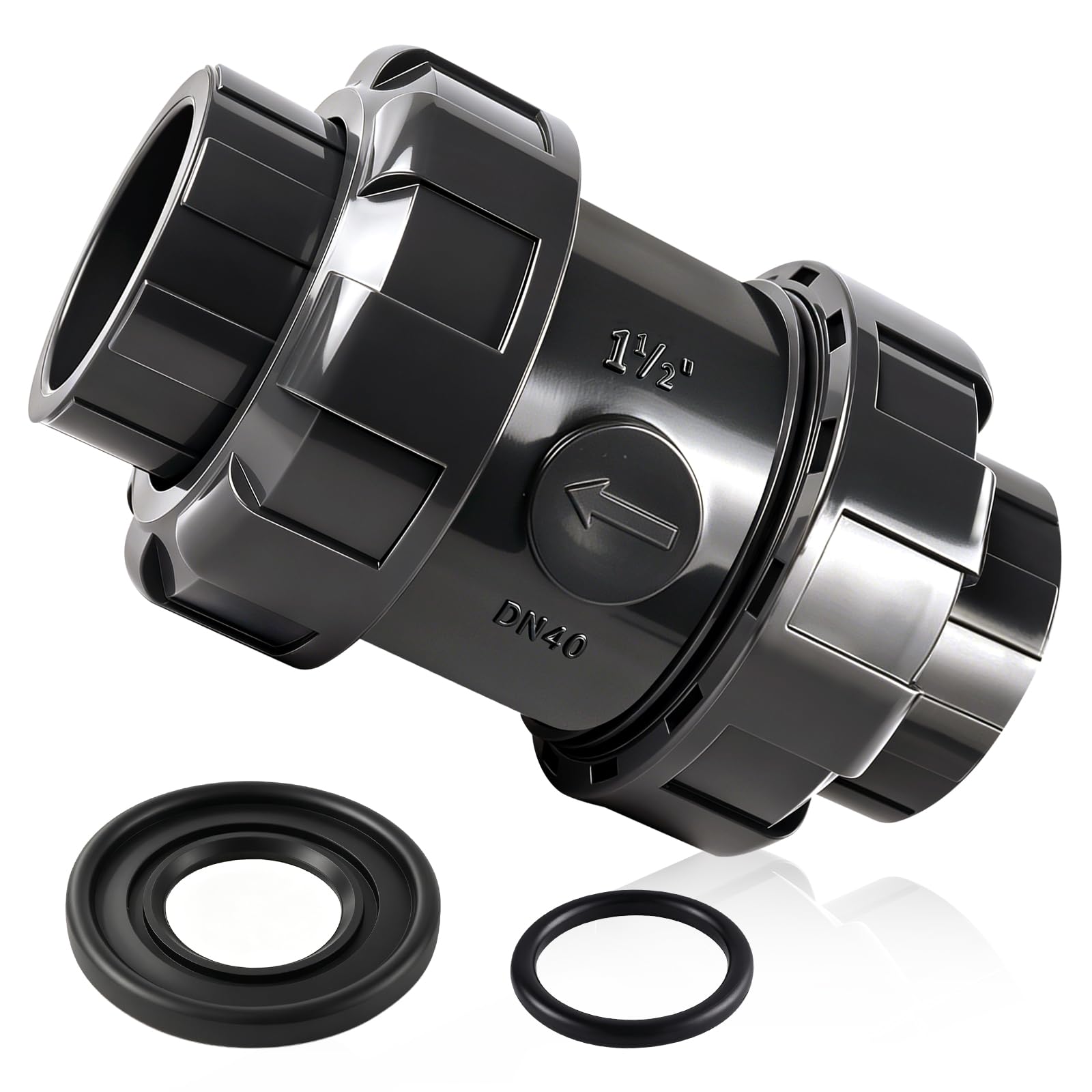 PVC Check Valve Slip Swing Full Port Utility Socket Pool Ball Valve for Backflow Prevention