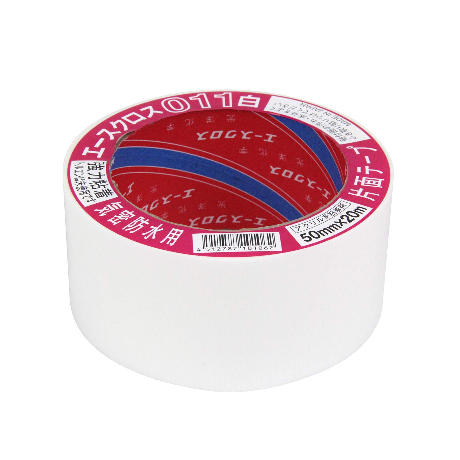 ・サイズ:幅50mm×長さ20m ・粘着力:3000g/25mm ・色:白 ・原産国:日本
