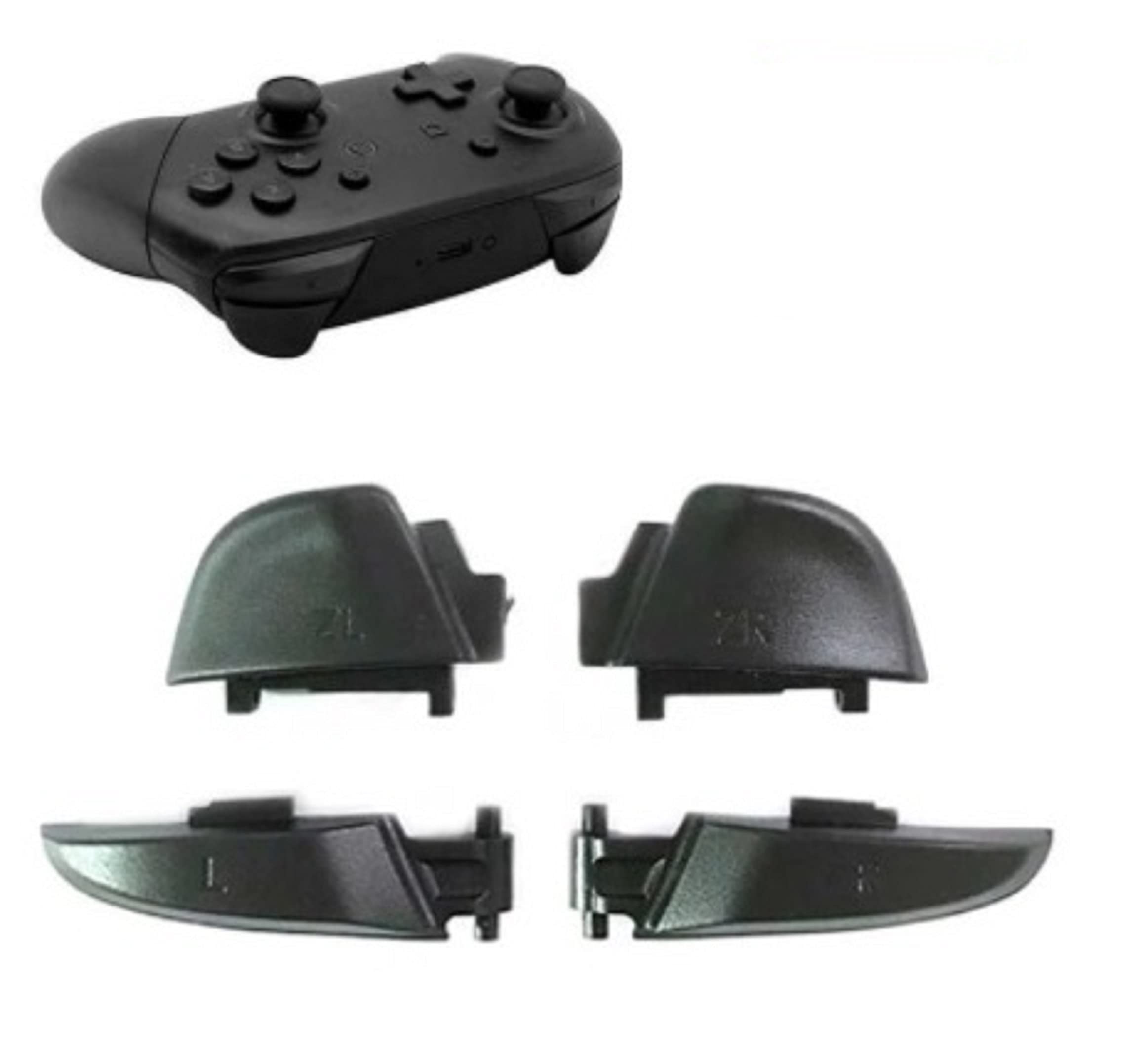 ゲーム機用 コントローラー 交換用パーツ トリガーボタン ZL ZR L Rセット 修理部品 互換品 補修用 部品