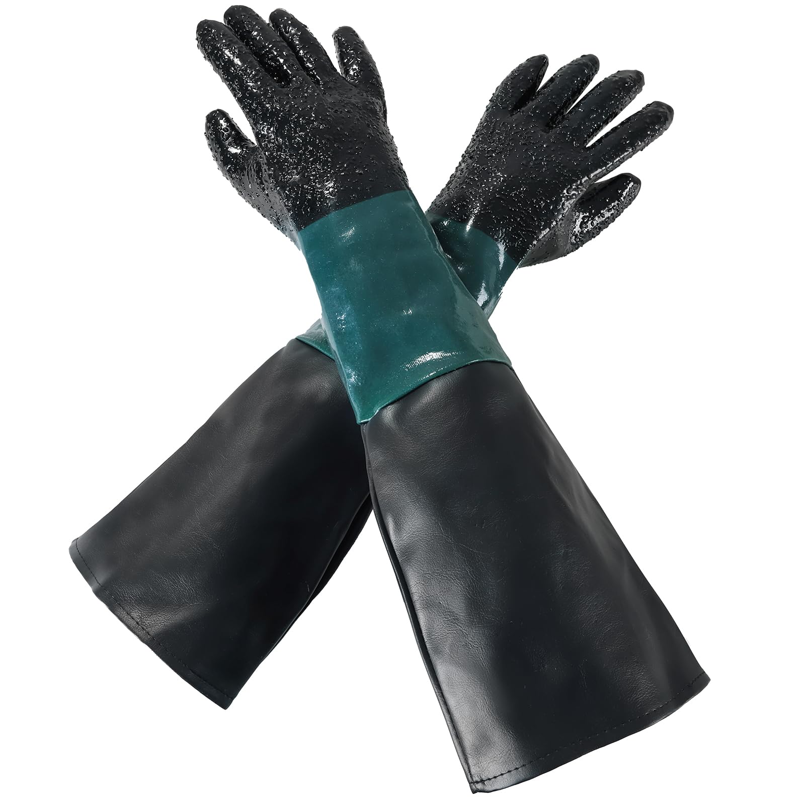 Rubber Gloves - サンドブラスト用手袋 60cm 保護手袋 キャビネット用グローブ 作業用手袋 消耗品 交換用パーツ
